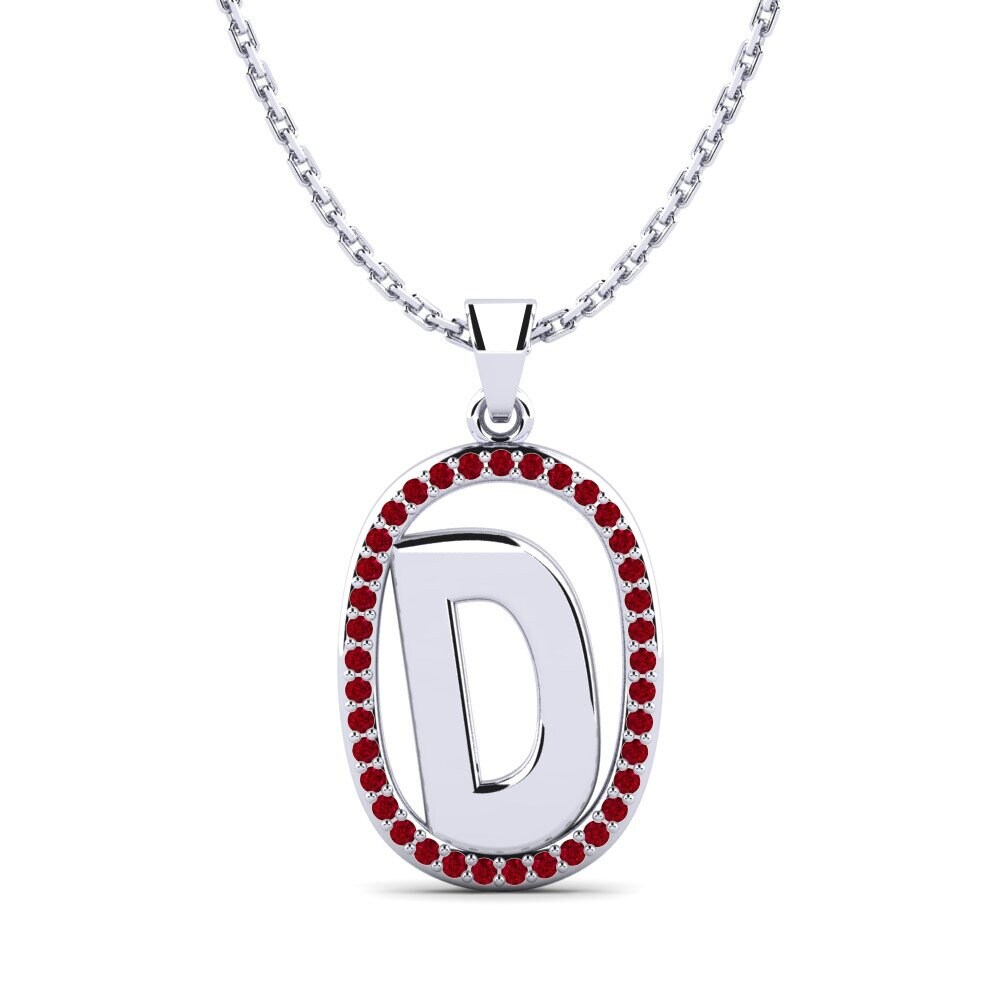 Roter Zirkonia Damen anhänger Bettye D
