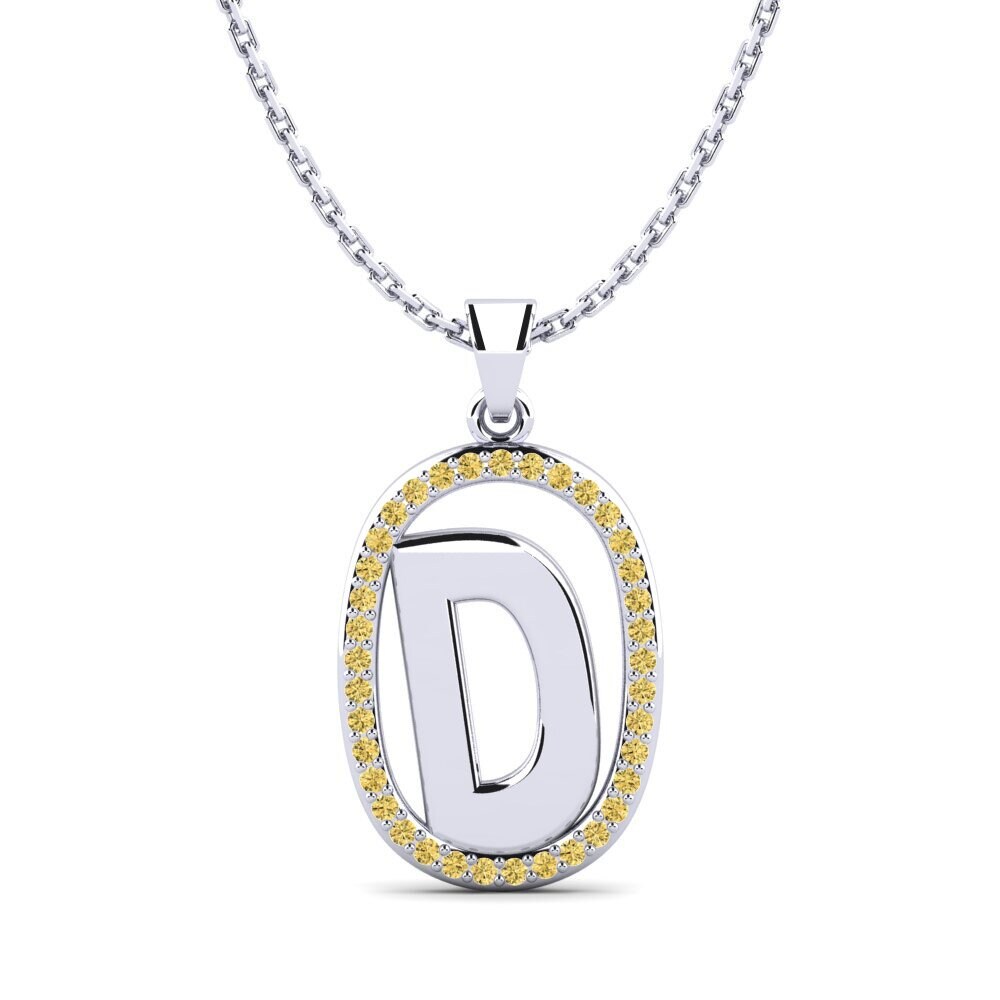 Gelber Diamant Damen anhänger Bettye D