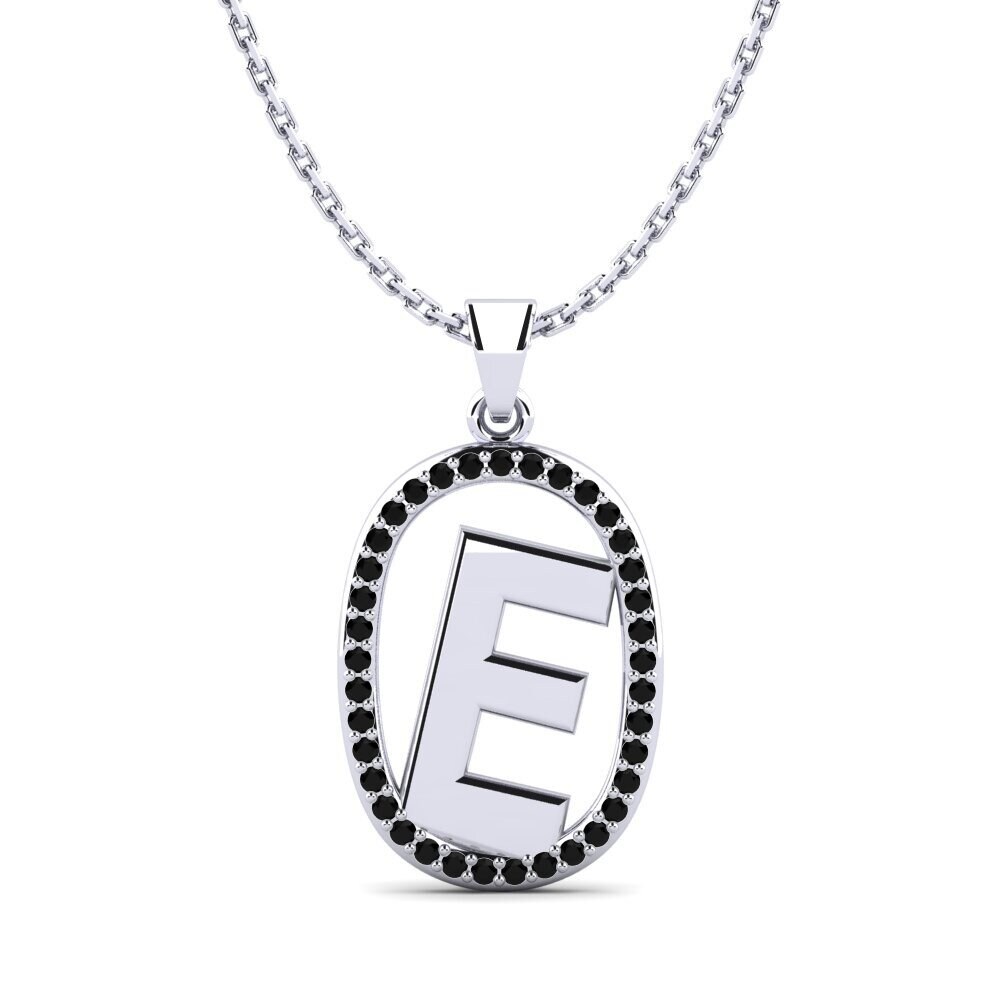 Schwarzer Onyx Damen anhänger Bettye E