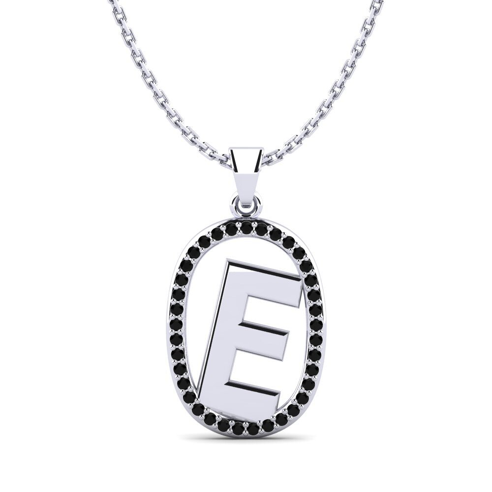 Schwarzer Diamant Damen anhänger Bettye E