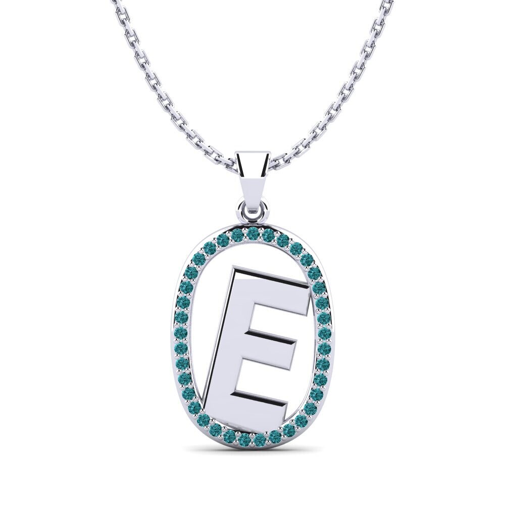 Blauer Diamant Damen anhänger Bettye E