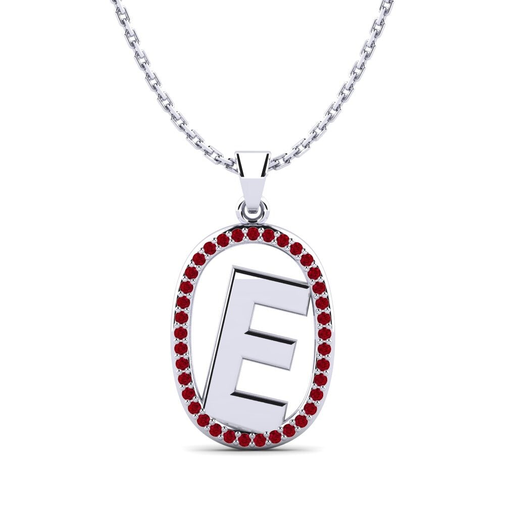 Roter Zirkonia Damen anhänger Bettye E