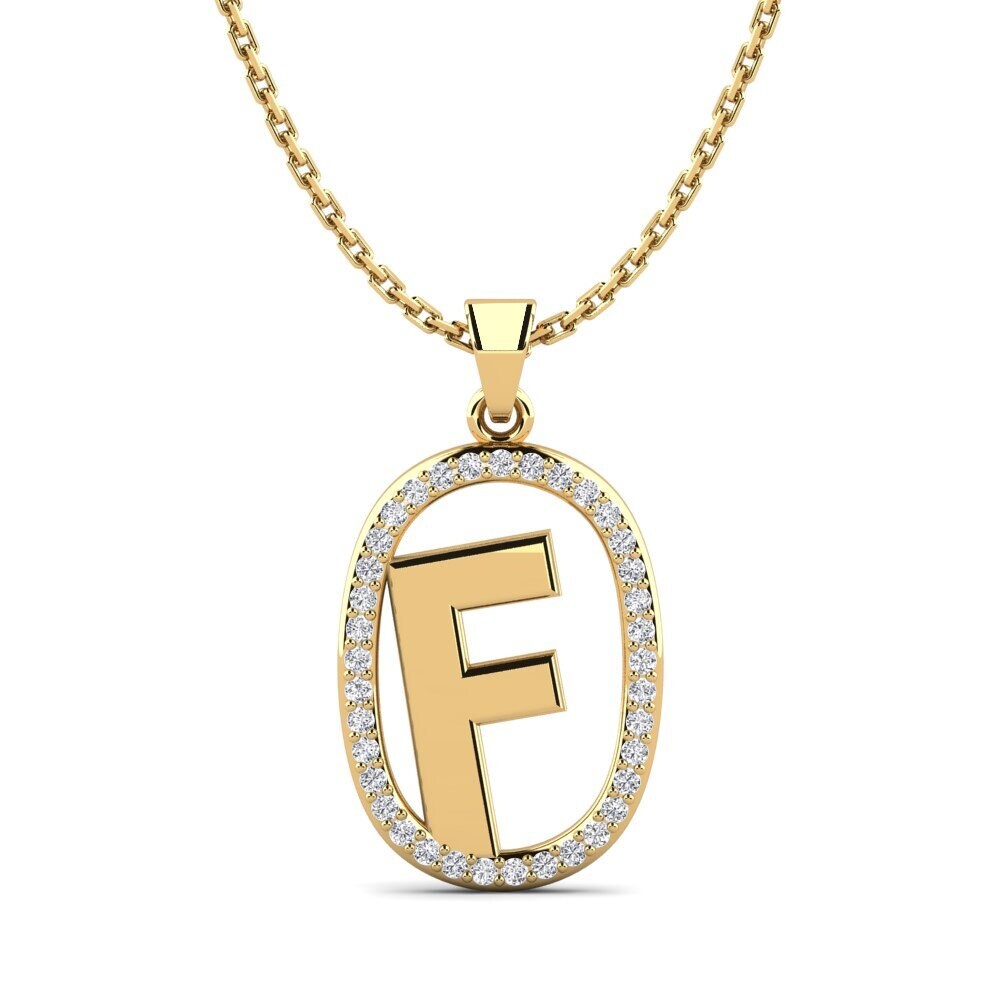 Labor-gezüchteter Diamant Damen anhänger Bettye F