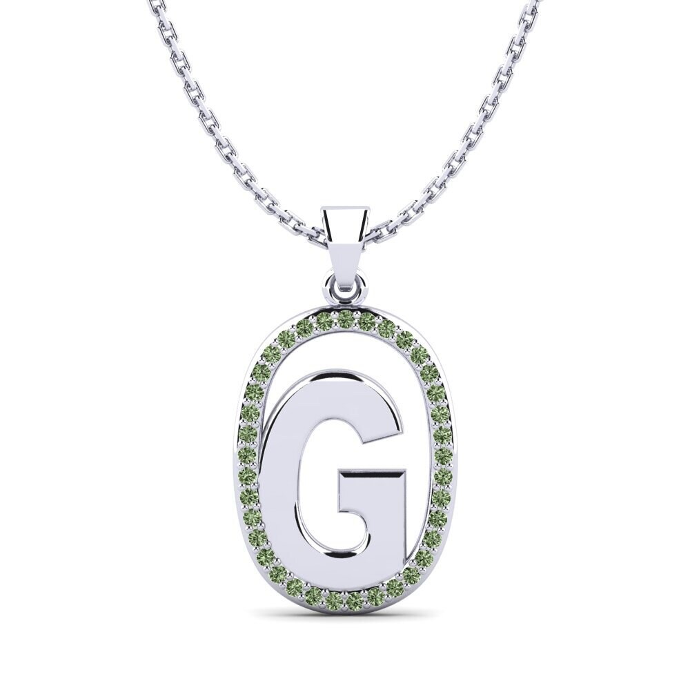 Grüner Diamant Damen anhänger Bettye G
