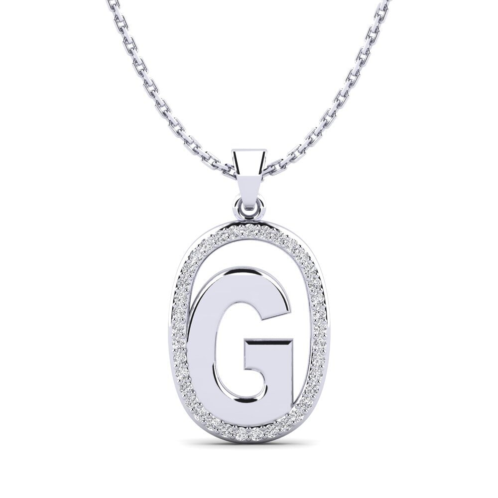 Labor-gezüchteter Diamant Damen anhänger Bettye G