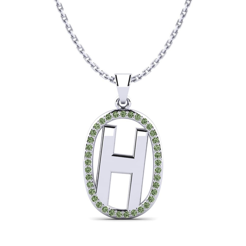 Grüner Diamant Damen anhänger Bettye H