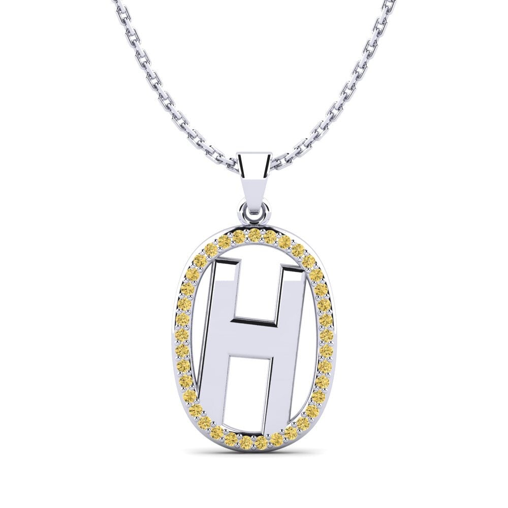 Gelber Diamant Damen anhänger Bettye H