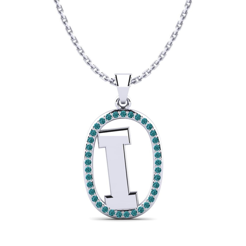 Blauer Diamant Damen anhänger Bettye I