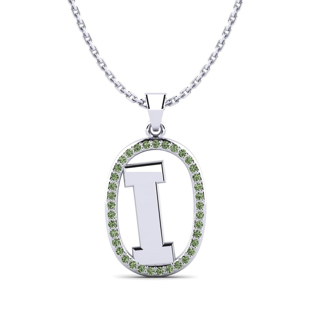 Grüner Diamant Damen anhänger Bettye I