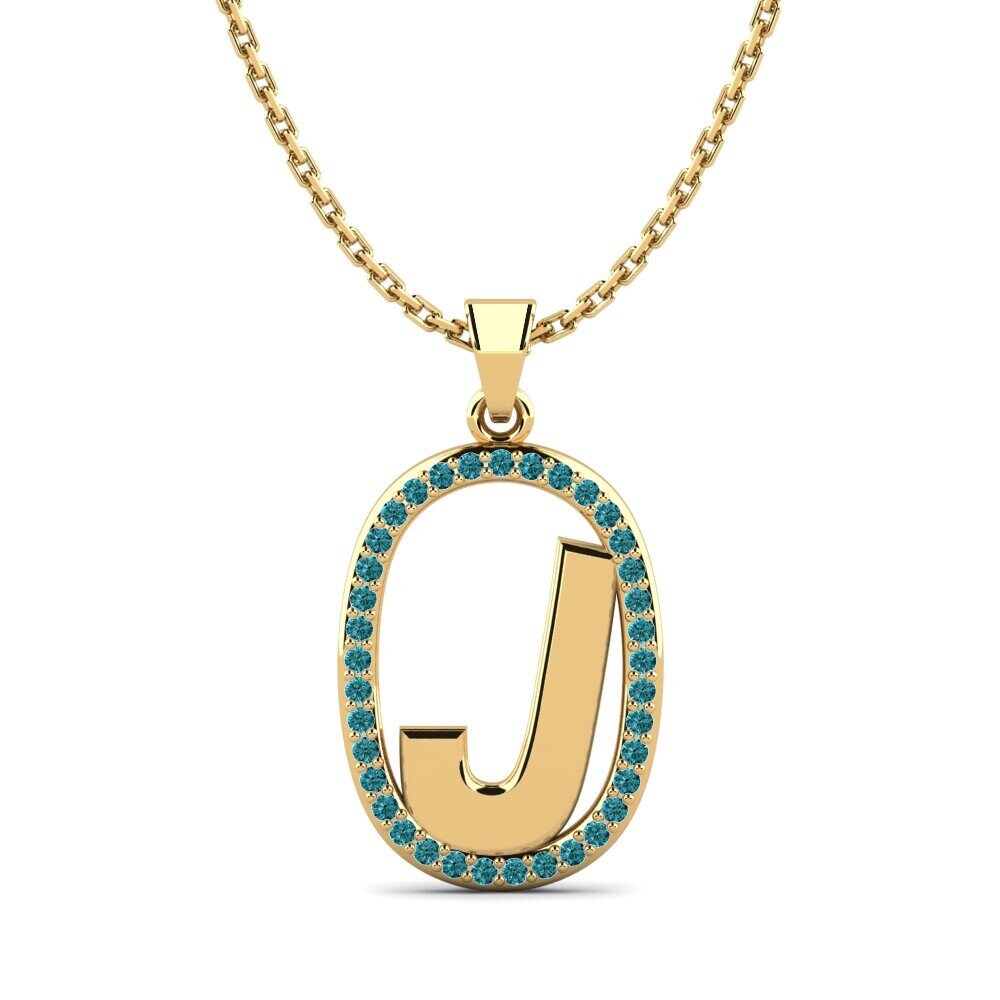 Blauer Diamant Damen anhänger Bettye J