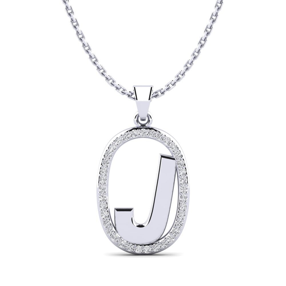 950 Palladium Damen anhänger Bettye J