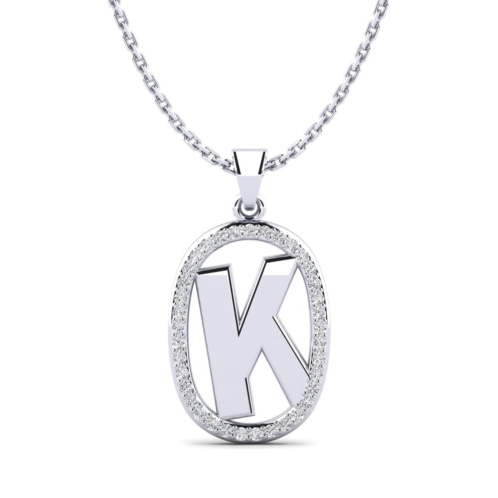 Labor-gezüchteter Diamant Damen anhänger Bettye K