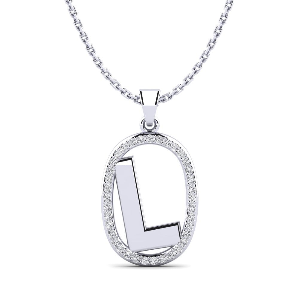 950 Palladium Damen anhänger Bettye L