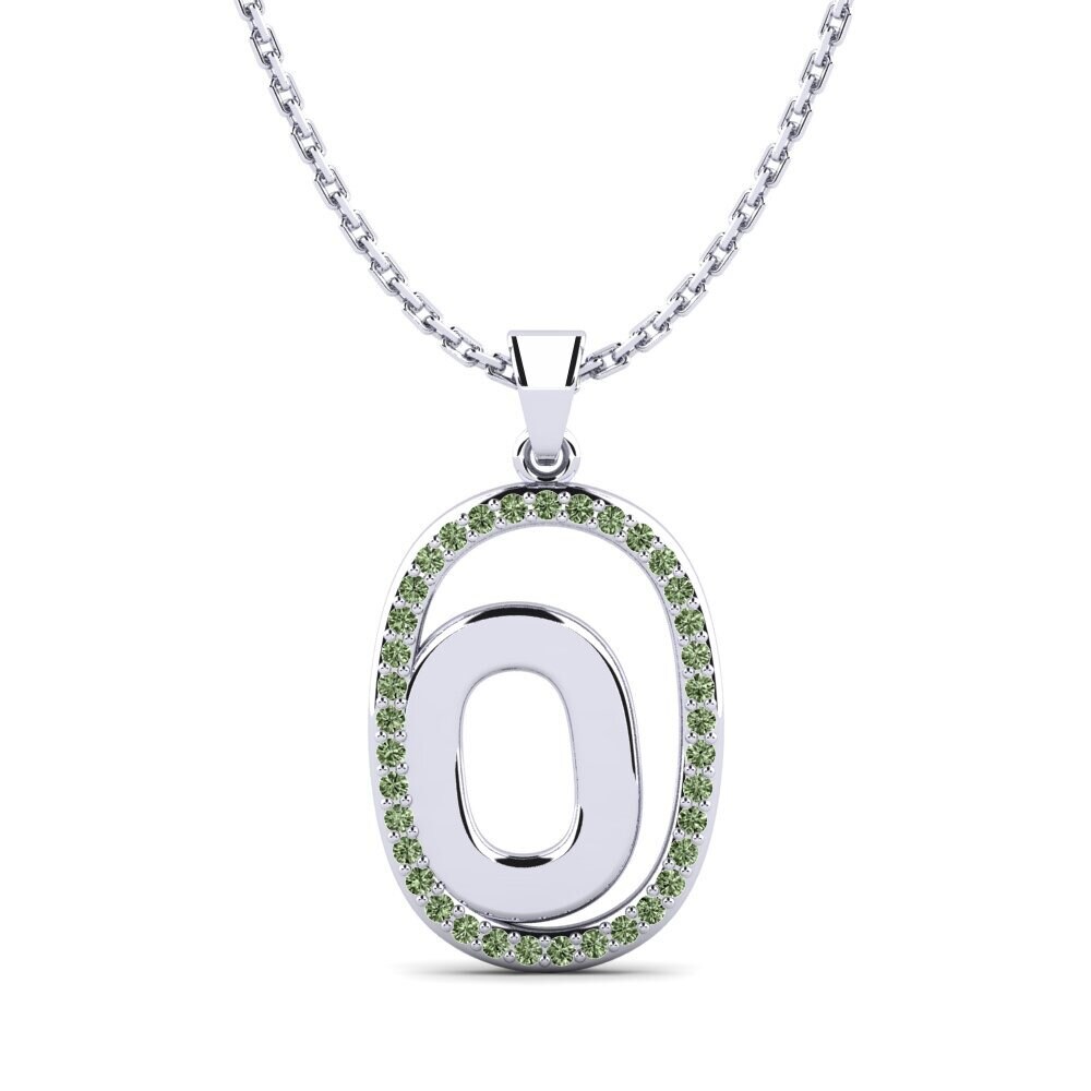 Grüner Diamant Damen anhänger Bettye O