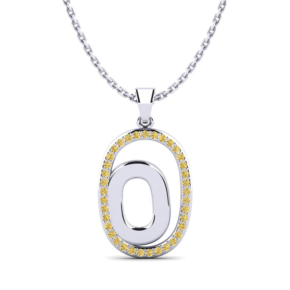 Gelber Diamant Damen anhänger Bettye O