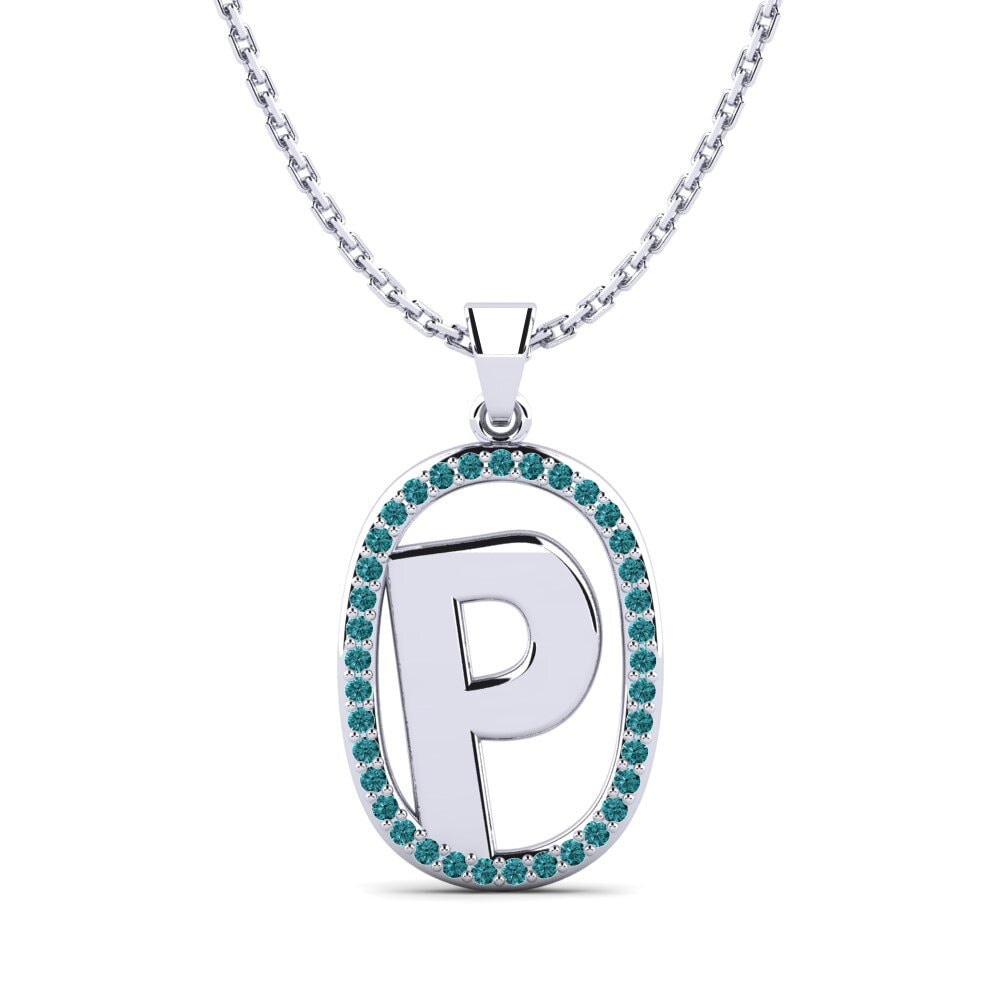 Blauer Diamant Damen anhänger Bettye P