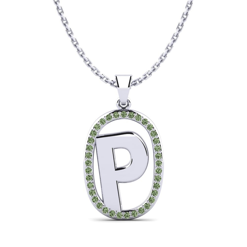 Grüner Diamant Damen anhänger Bettye P