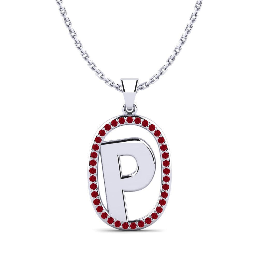 Roter Zirkonia Damen anhänger Bettye P