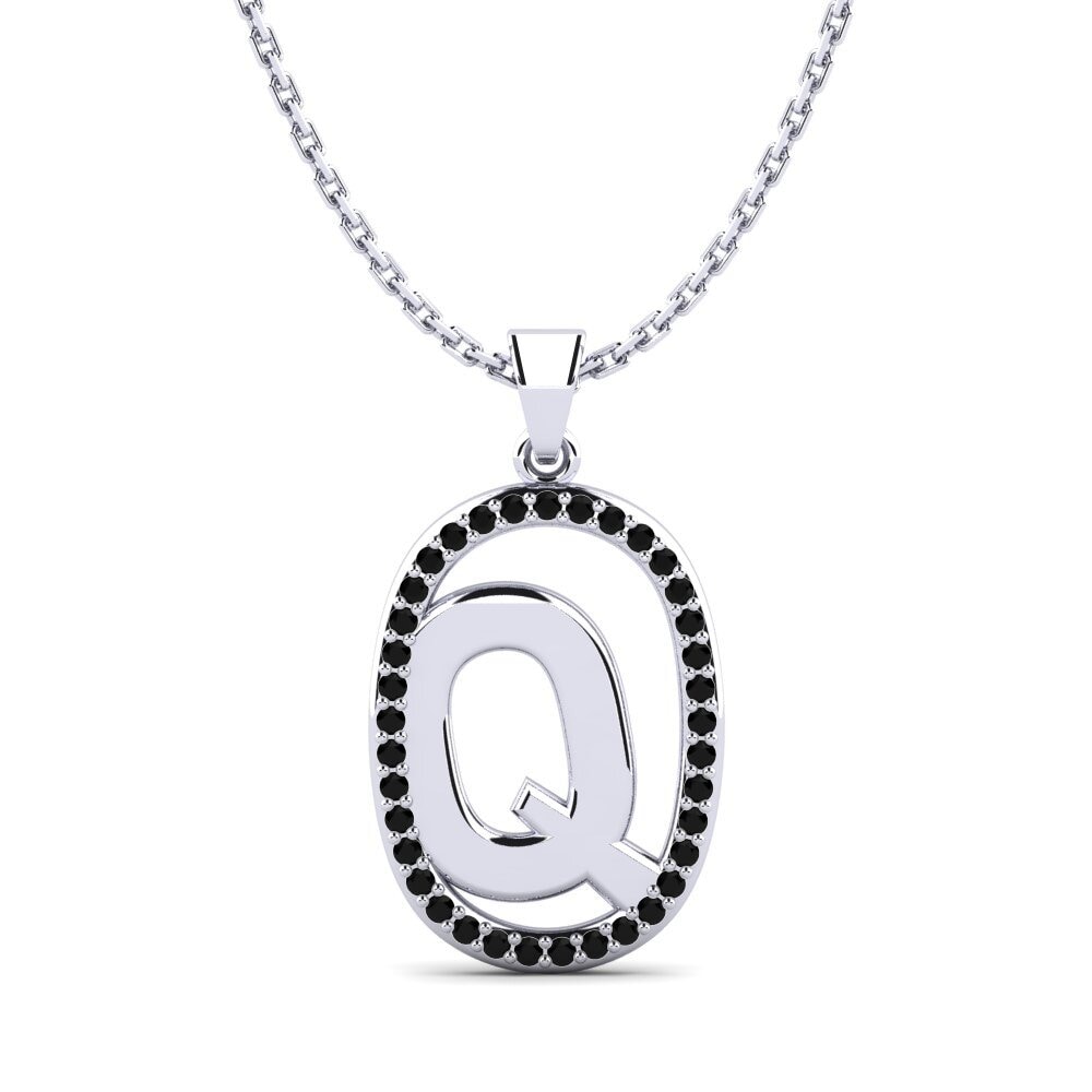 Schwarzer Saphir Damen anhänger Bettye Q