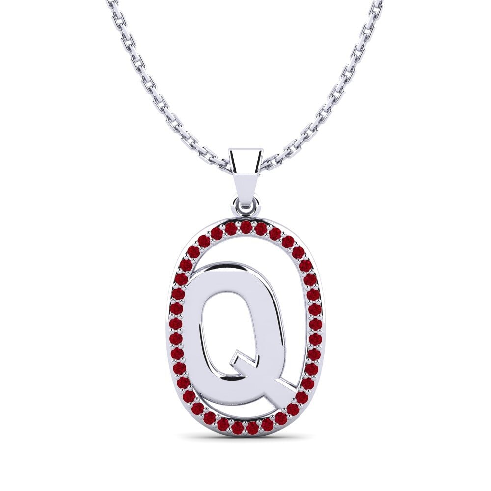 Roter Zirkonia Damen anhänger Bettye Q