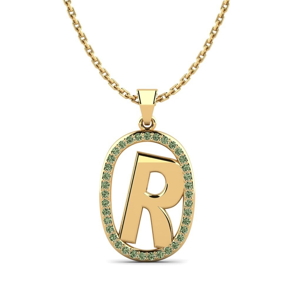 Grüner Diamant Damen anhänger Bettye R