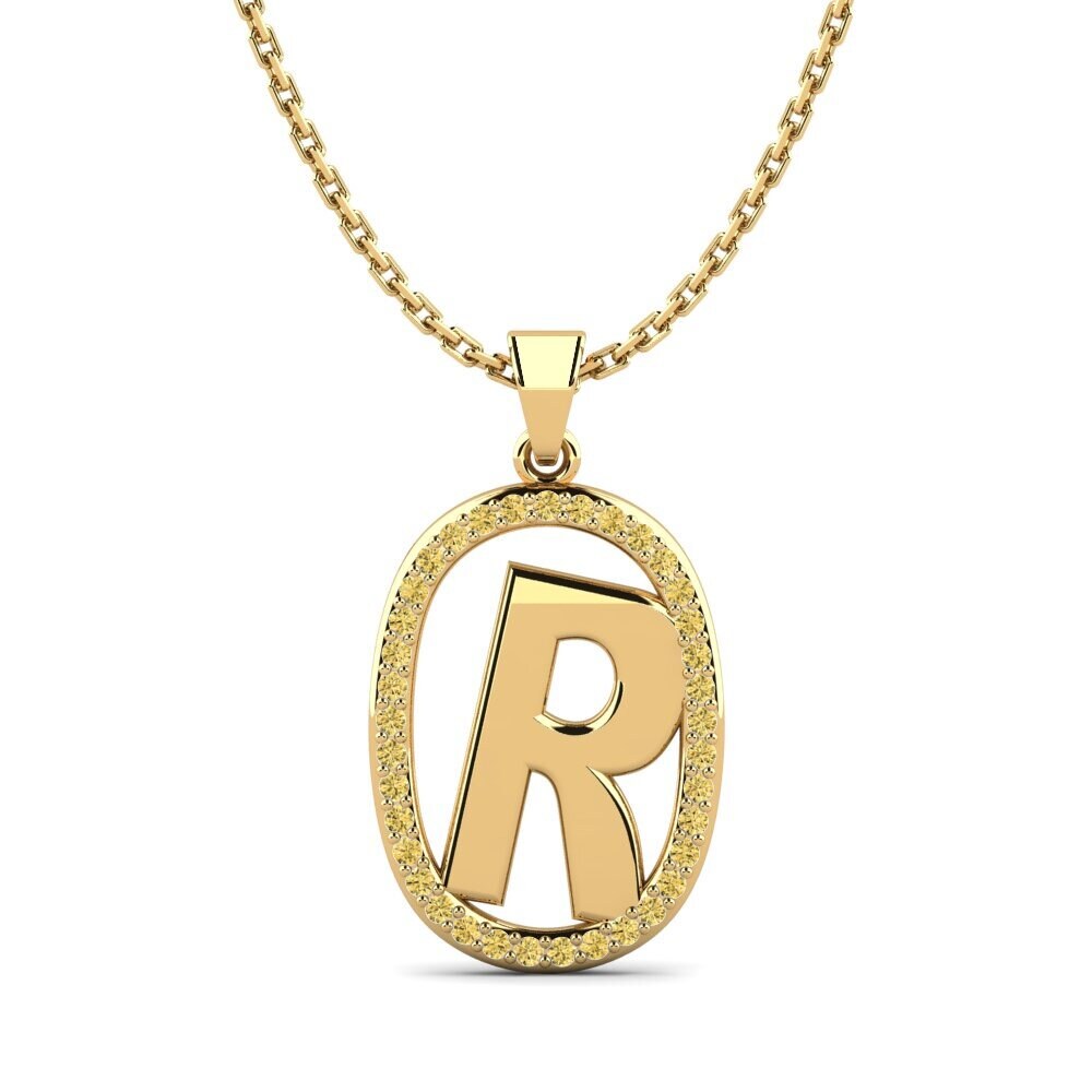 Gelber Diamant Damen anhänger Bettye R