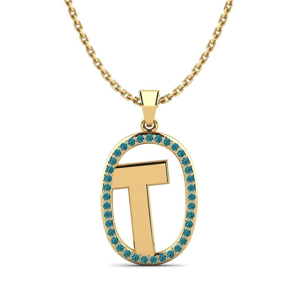 Blauer Diamant Damen anhänger Bettye T