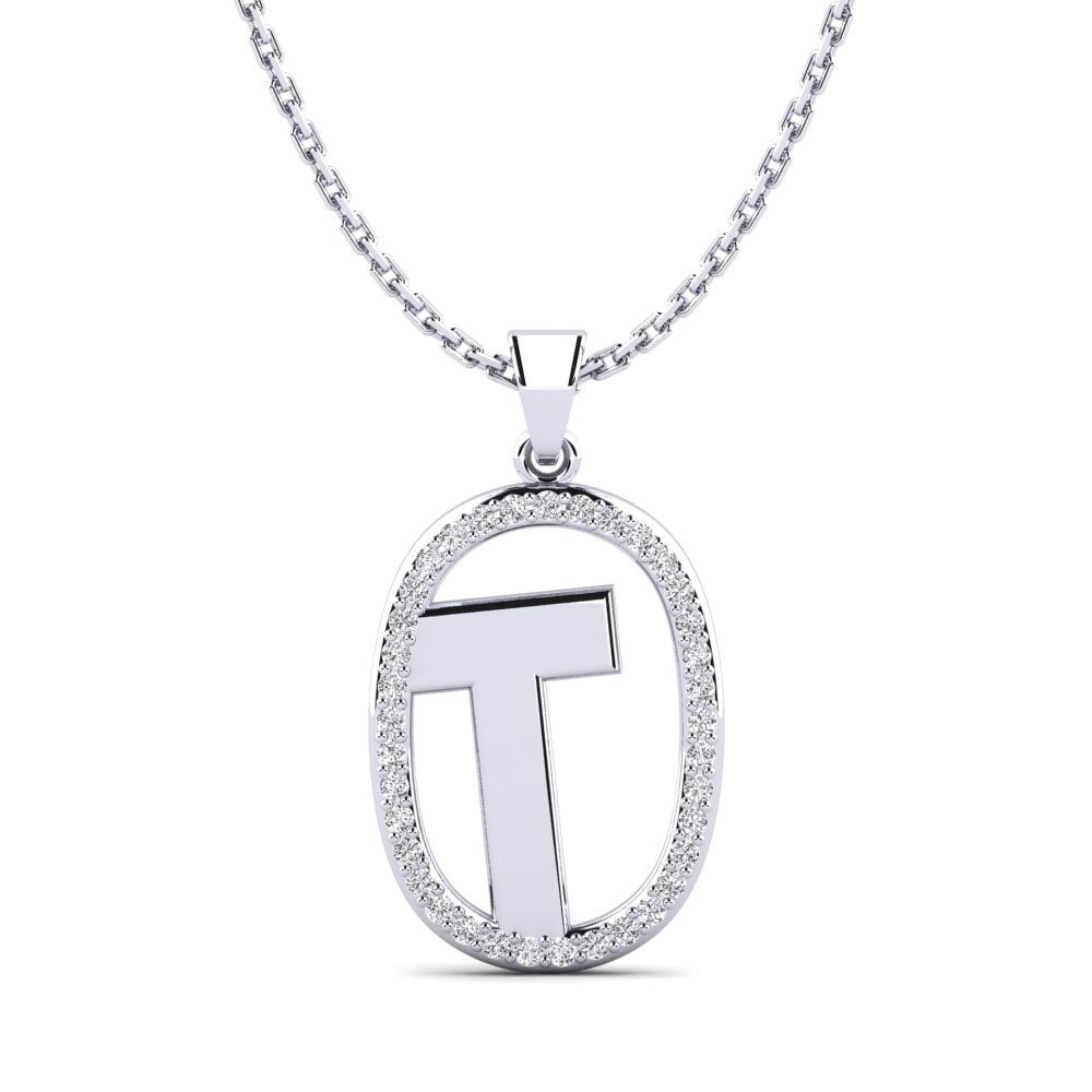 950 Palladium Damen anhänger Bettye T