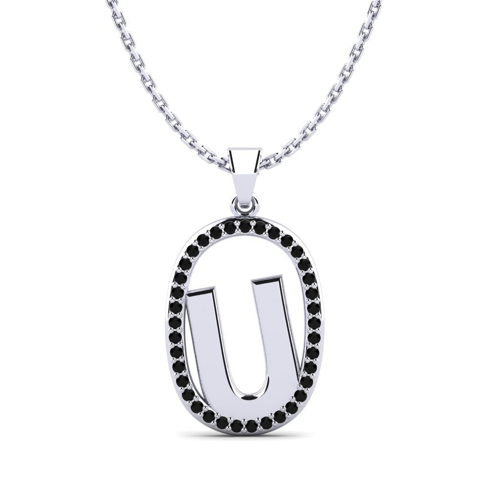 Schwarzer Onyx Damen anhänger Bettye U