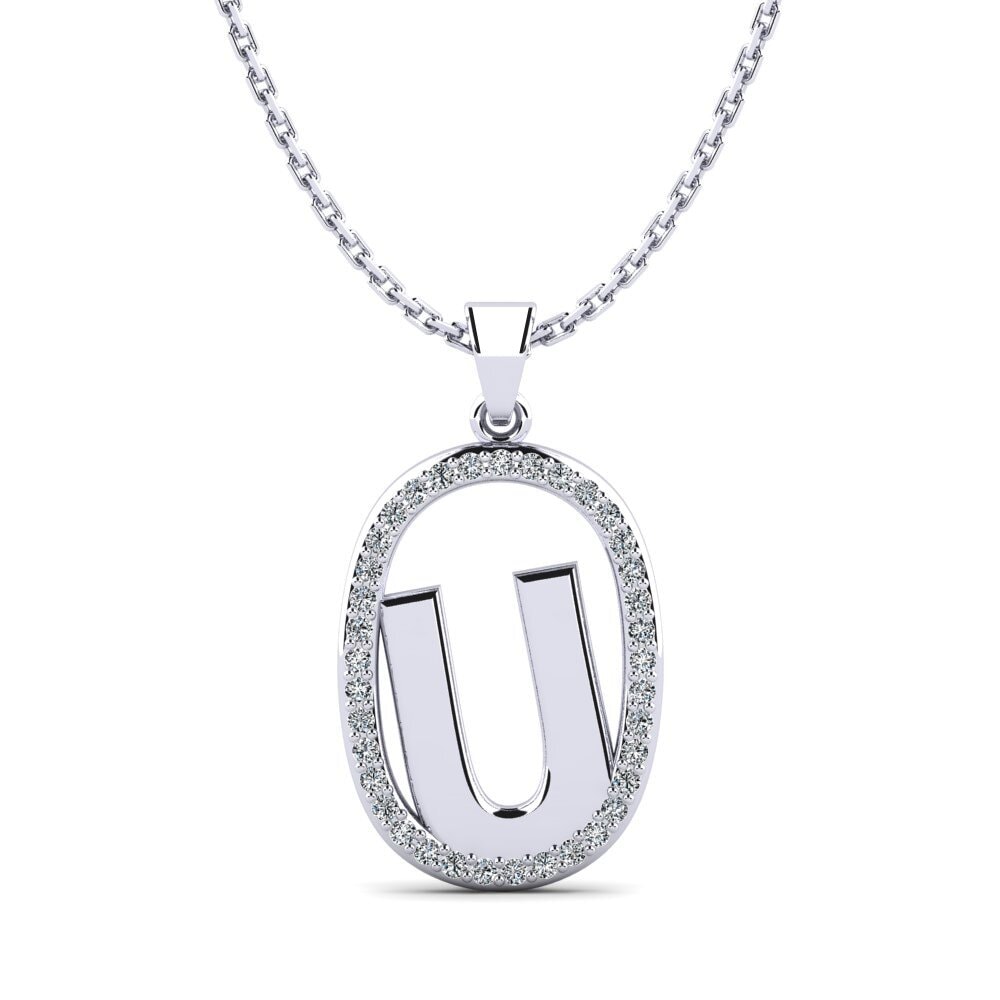 950 Palladium Damen anhänger Bettye U