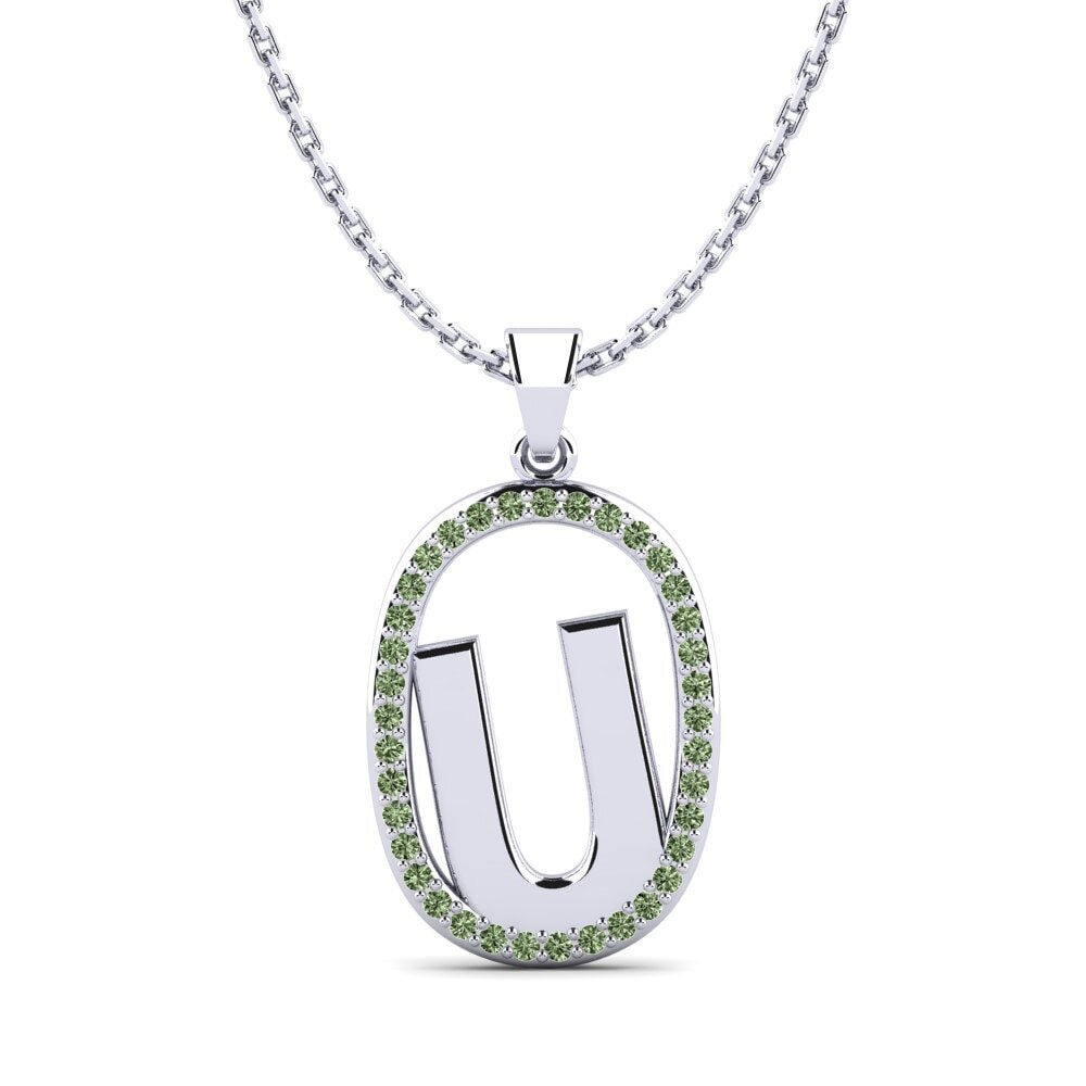 Grüner Diamant Damen anhänger Bettye U