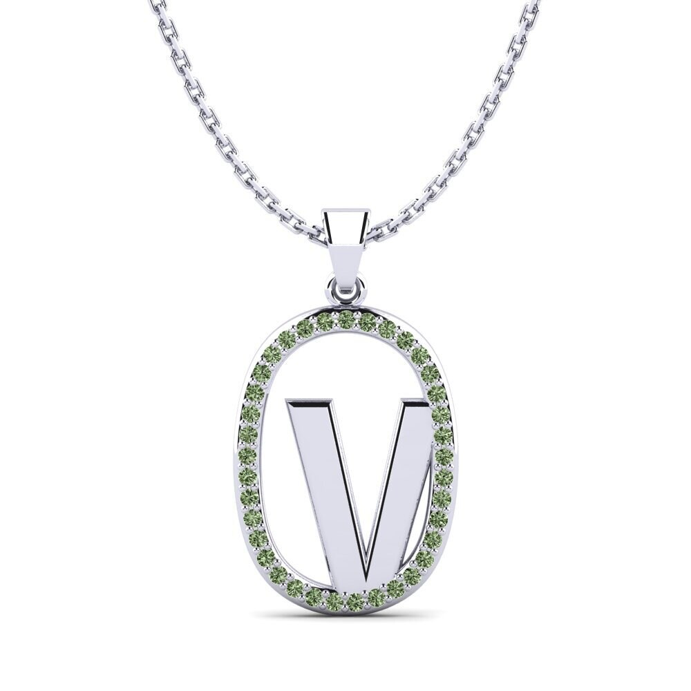 Grüner Diamant Damen anhänger Bettye V