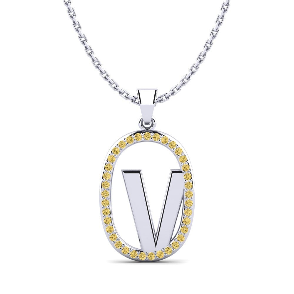 Gelber Diamant Damen anhänger Bettye V