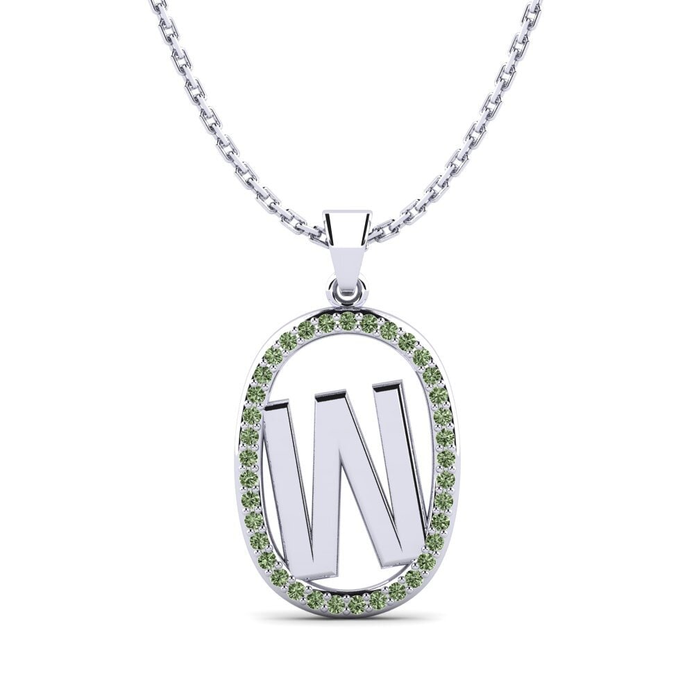 Grüner Diamant Damen anhänger Bettye W