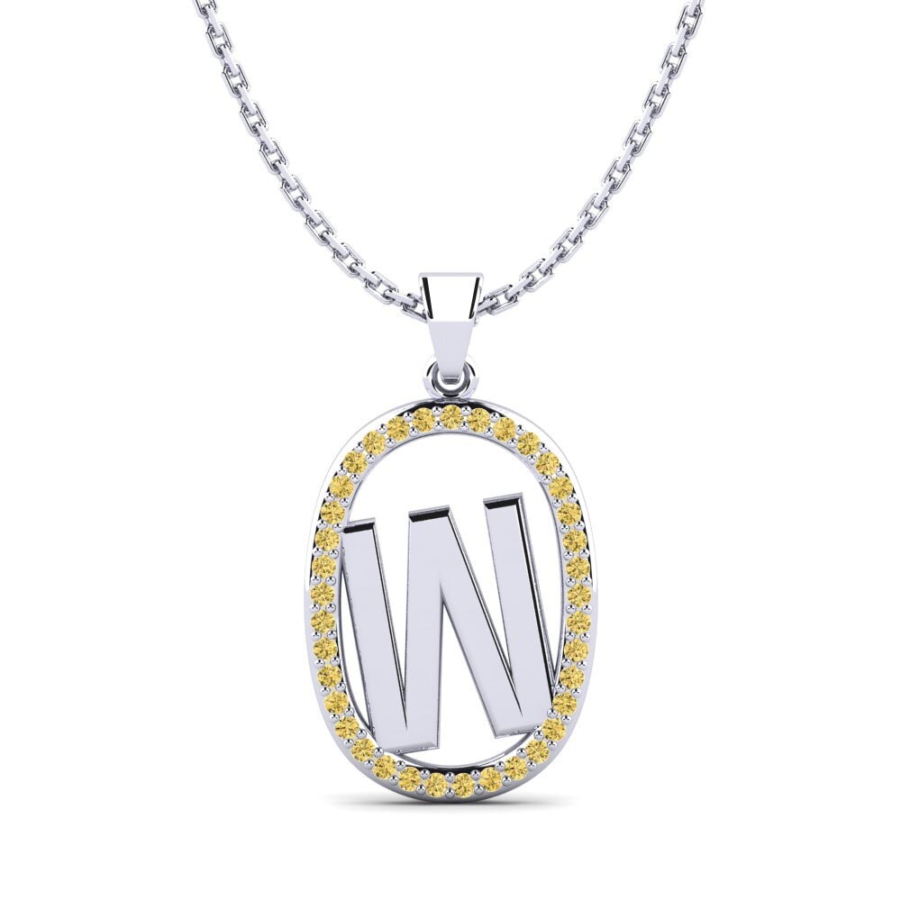 Gelber Diamant Damen anhänger Bettye W
