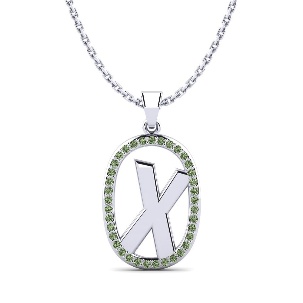 Grüner Diamant Damen anhänger Bettye X
