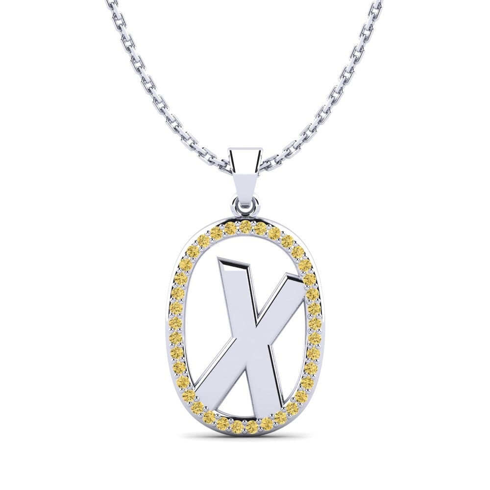 Gelber Diamant Damen anhänger Bettye X