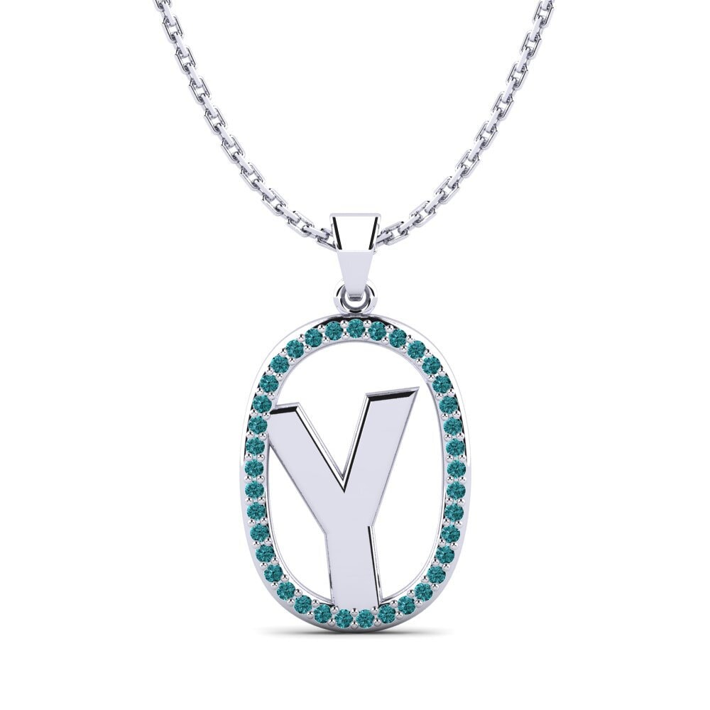 Blauer Diamant Damen anhänger Bettye Y