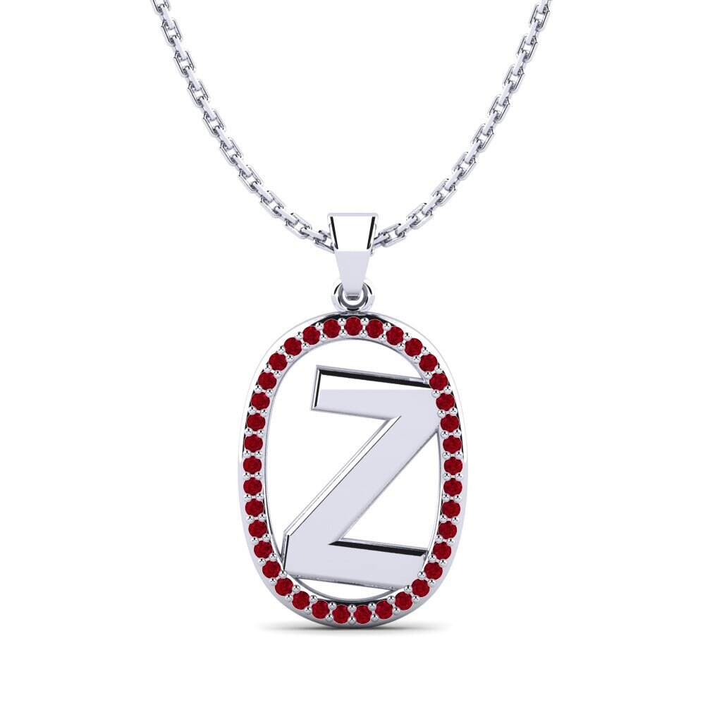 Roter Zirkonia Damen anhänger Bettye Z