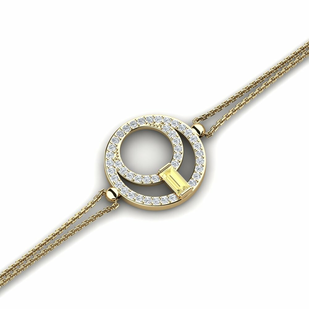 Saphir Jaune Bracelet pour femme Beychac
