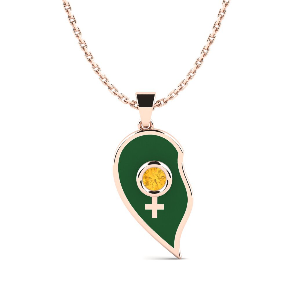 Citrine Women's Pendant Biarrit Women