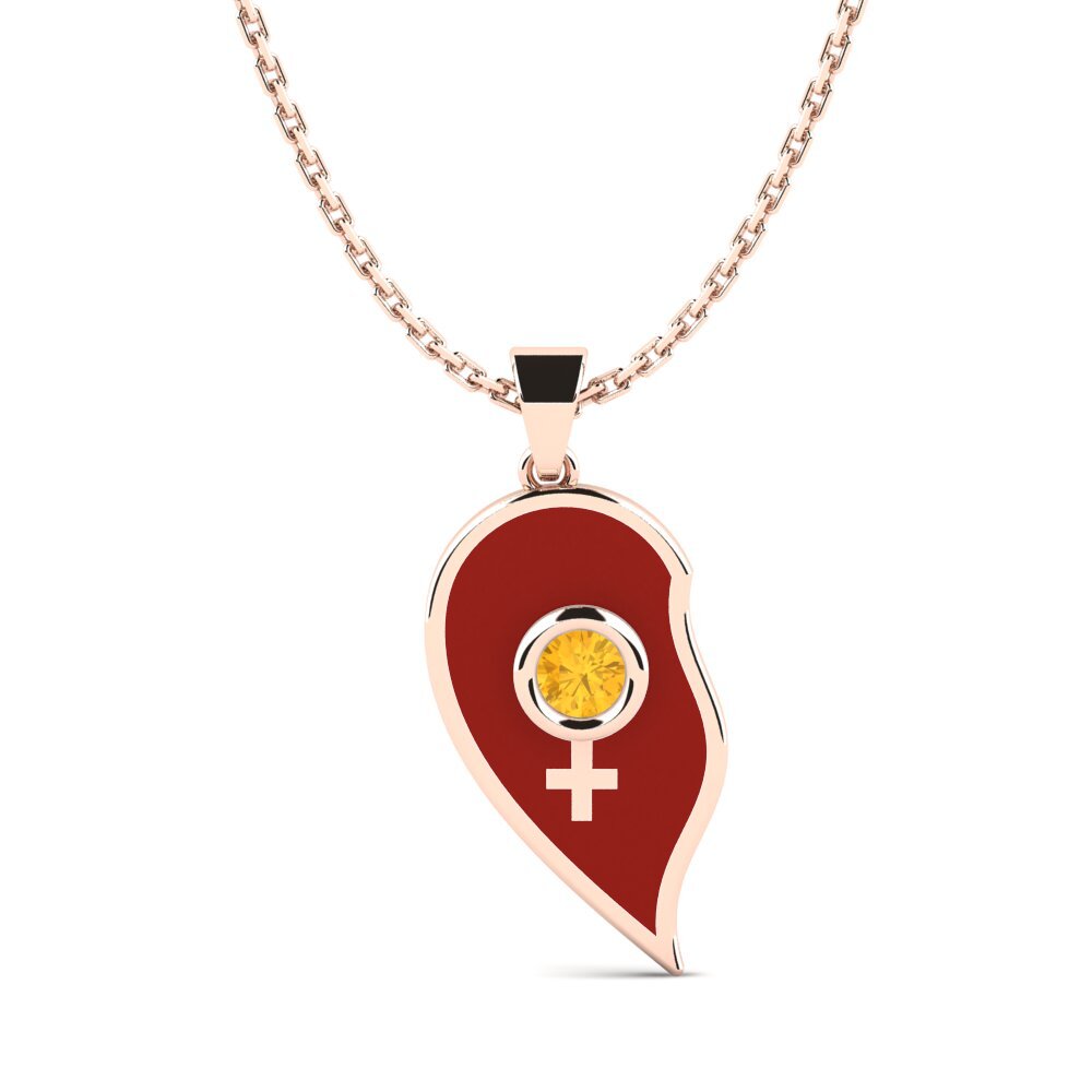 Citrine Women's Pendant Biarrit Women