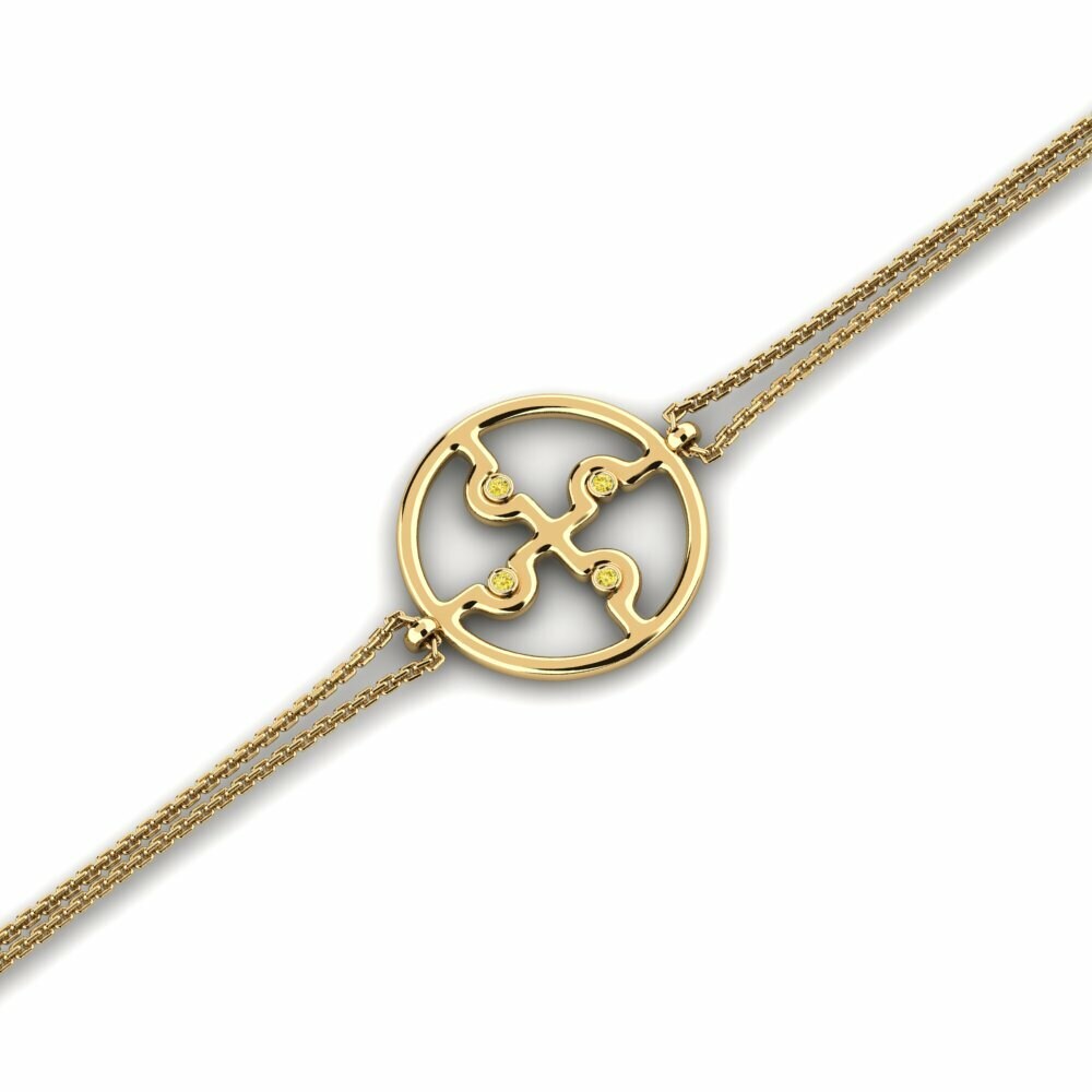 Saphir Jaune Bracelet pour femme Biaseu