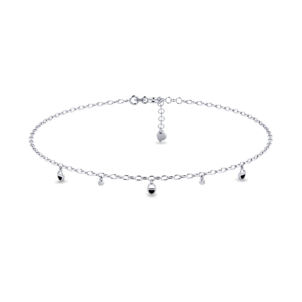 Diamond Women's Anklet Bicone