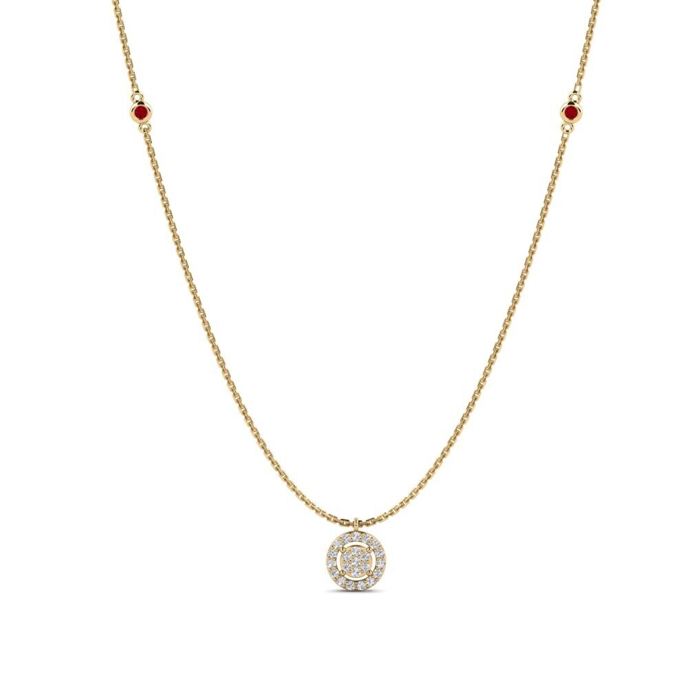 Red Zirconia Women's Necklace Bifa