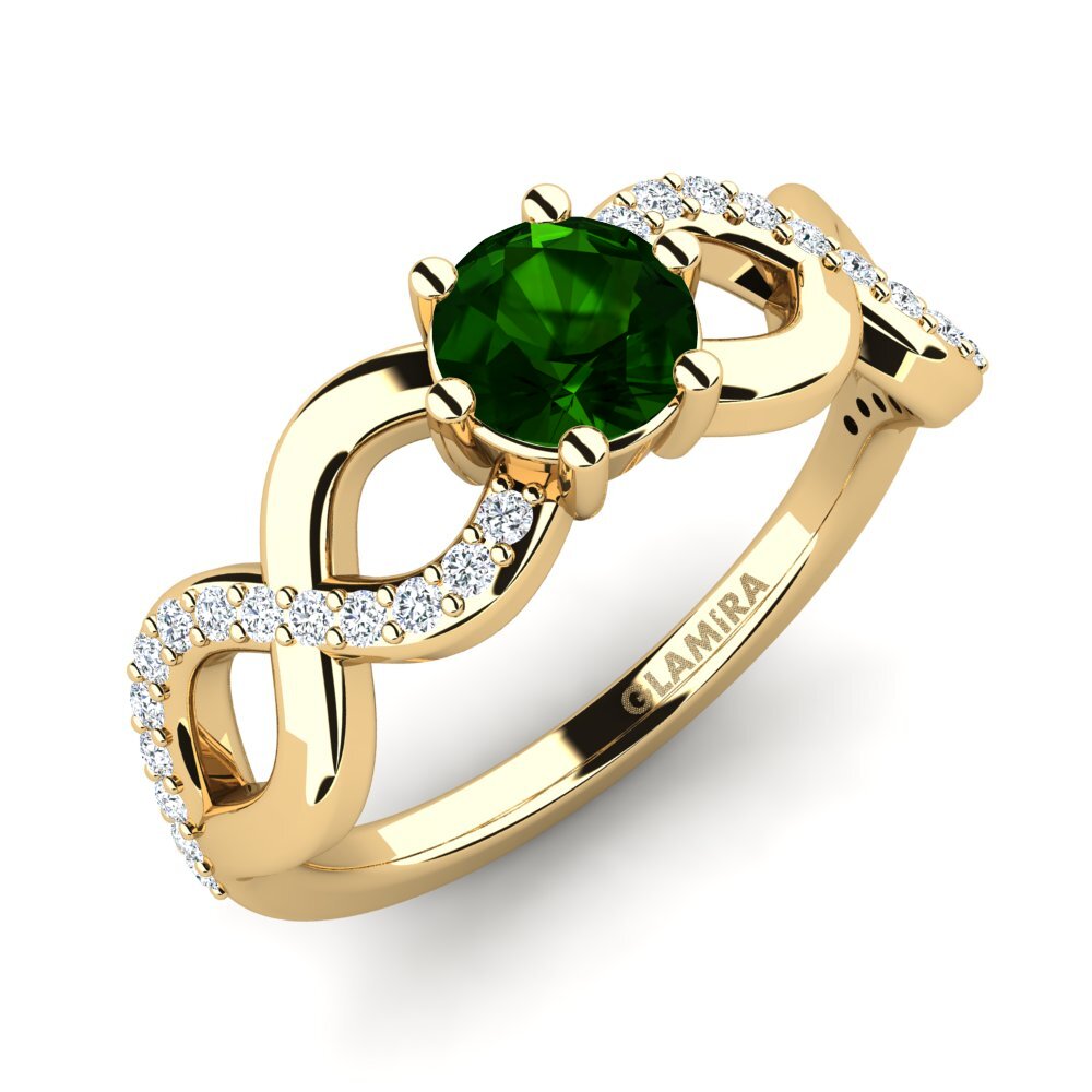 Green Tourmaline Women's Ring Bifige
