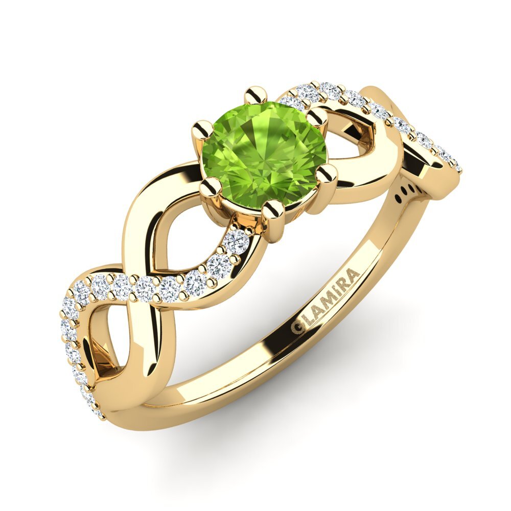 Peridot Women's Ring Bifige