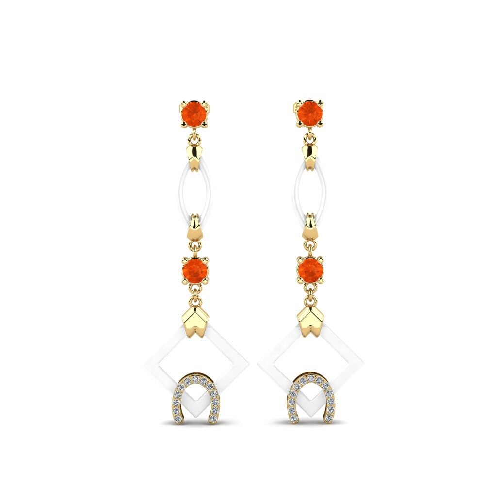 Fire Opal Women's Earring Bigley