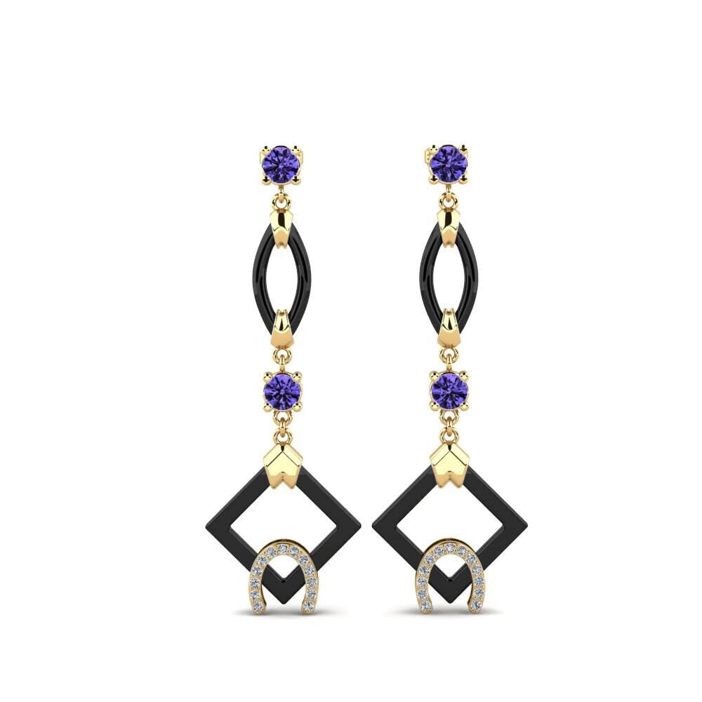 Round Tanzanite Women's Earring Bigley