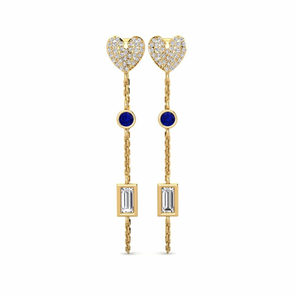 Saphir Boucle d'oreille femme Bilanc